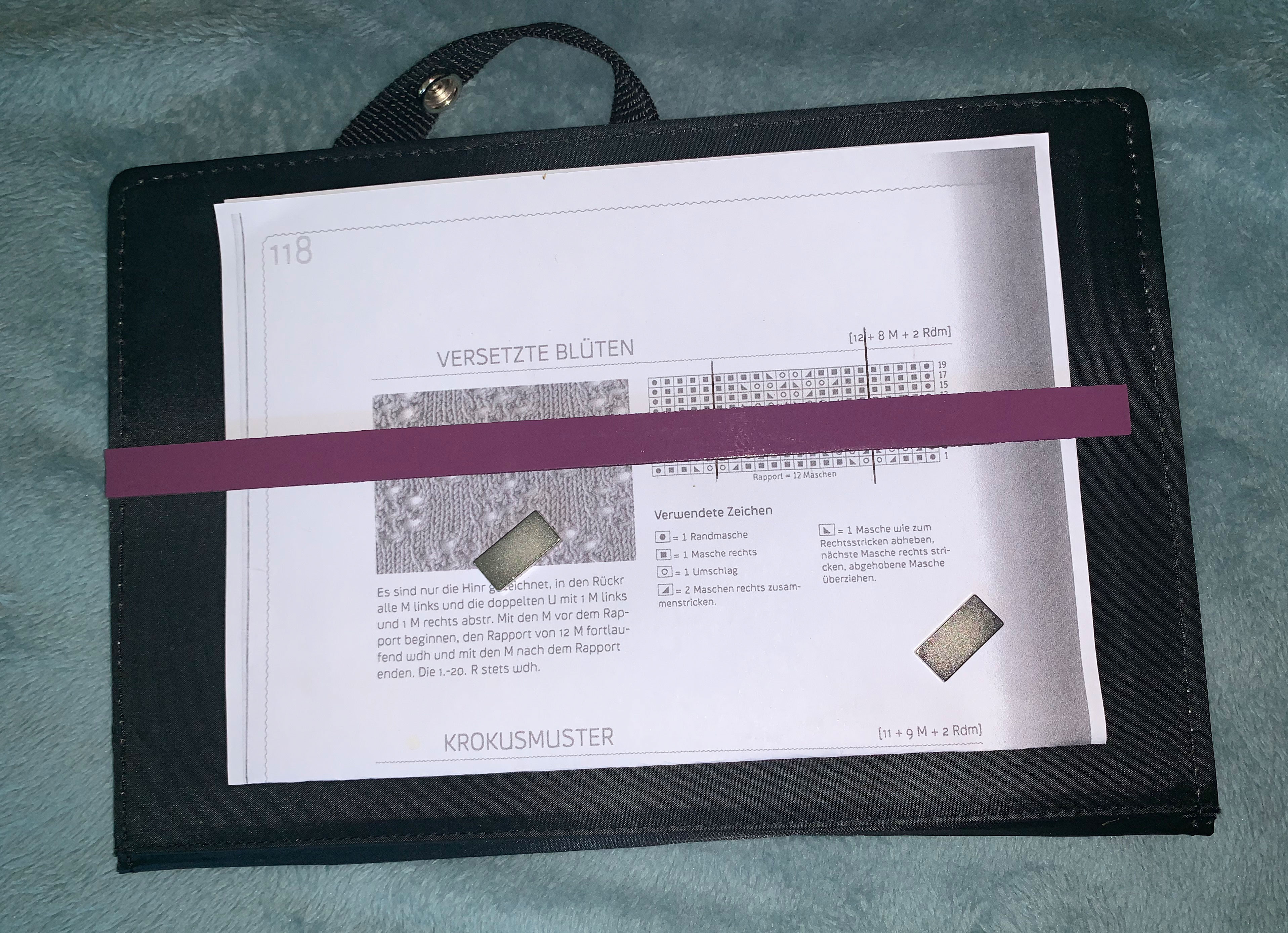 Zubehör: KnitPro Magma Anleitungshalter